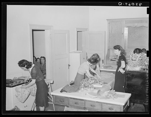 Domestic science class. High school, San Augustine, Texas