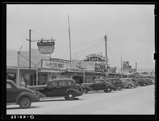 Untitled photo, possibly related to: Main street of Crane, Texas