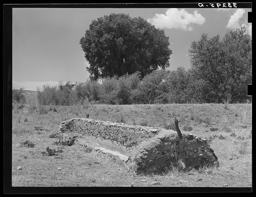 Old feed trough. Ranch near Marfa, Texas