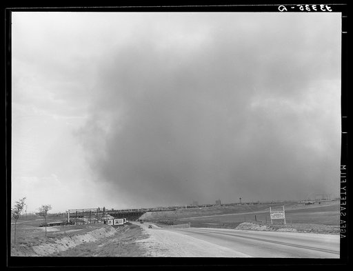 Dust storm over Lubbock, Texas