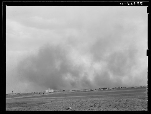 Dust storm approaching Lubbock, Texas