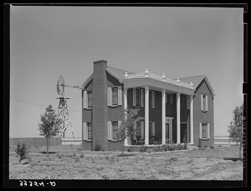 Home of owner of 4900 acre farm near Ralls, Texas