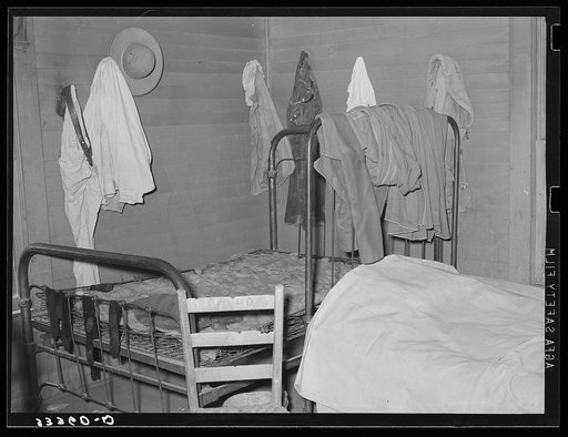 Interior of bunkhouse on SMS Ranch near Spur, Texas