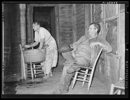 This man has obtained a government loan (FSA-Farm Security Administration) in Oklahoma. However, he migrated to Arizona two years ago and spent a year and a half there doing day labor in the cotton and sugar beet fields. He still has one son in Arizona doing day laborer work. Another son returned ho