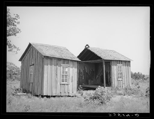 Abandoned farmhouse. McIntosh County, Oklahoma