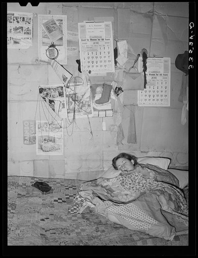 Interior of house. Arkansas River bottom near Vian. Oklahoma, Sequoyah County