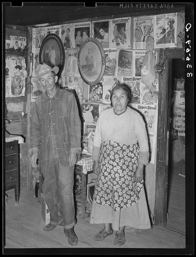 Indian tenant farmer and his wife. McIntosh County, Oklahoma