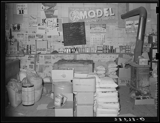 Untitled photo, possibly related to: Country store. Wagoner County, Oklahoma