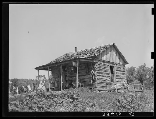 Home of tenant farmer near Sallisaw, Oklahoma