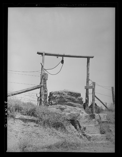 Well on tenant farmer's place near Sallisaw, Oklahoma