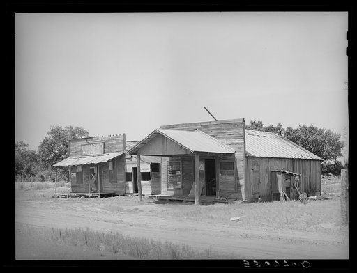 Old store in Akins, Oklahoma, now used as living quarters