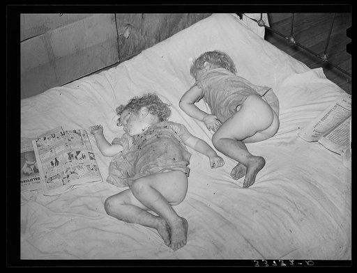 Children of sharecropper in Muskogee County, Oklahoma
