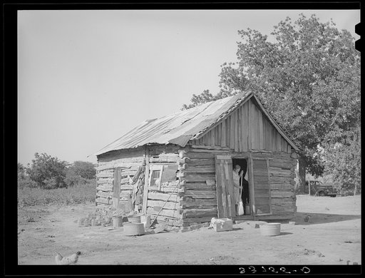 Home of tenant farmer. McIntosh County, Oklahoma