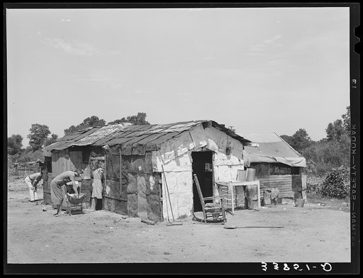 Home of family living in Mays Avenue camp. Oklahoma City, Oklahoma. Refer to general caption no. 21
