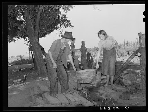 Daughter and son of tenant farmer living near Muskogee, Oklahoma. Refer to general caption number 20
