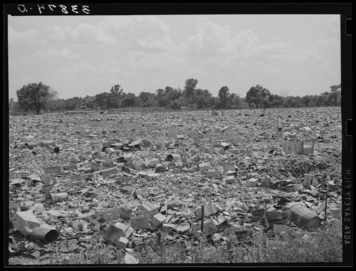 City dump, Oklahoma City, Oklahoma. It was on top of such as this that the Mays Avenue camp was built