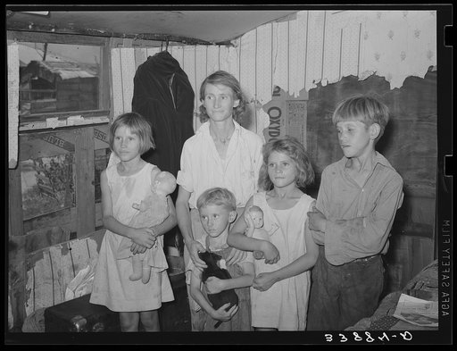 Family living in Mays Avenue camp. Oklahoma City, Oklahoma. Refer to general caption no. 21