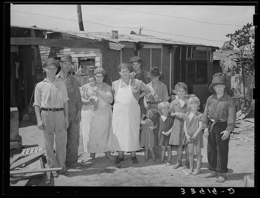 Residents of camp near Mays Avenue. Oklahoma City, Oklahoma. See general caption no. 21