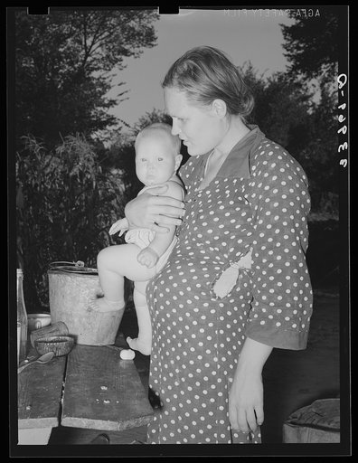 Untitled photo, possibly related to: Mother and child. Community camp, Oklahoma City, Oklahoma