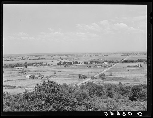 Landscape near Muskogee, Oklahoma