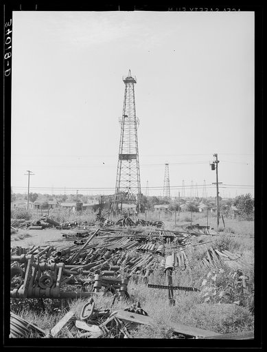 Oil field salvage lot. Oklahoma City, Oklahoma