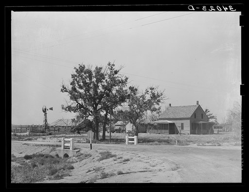 Kansas farmstead near Cimarron, Kansas