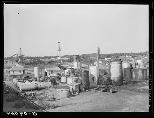 Untitled photo, possibly related to: Independent refinery. Oklahoma City, Oklahoma
