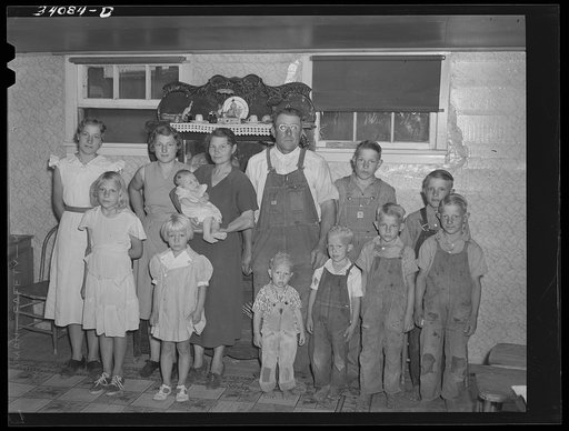 Family of William Rall, FSA (Farm Security Administration) client in Sheridan County, Kansas