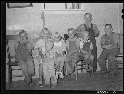 Family of William Rall, FSA (Farm Security Administration) client, in Sheridan County, Kansas