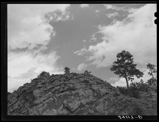 Mountain scene near Capulin, New Mexico