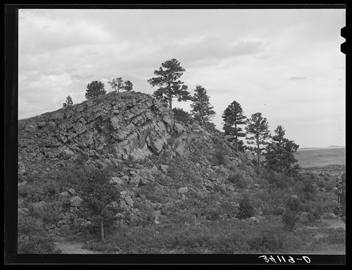 Untitled photo, possibly related to: Mountain scene near Capulin, New Mexico