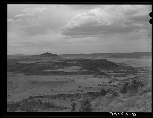 Looking down from Capulin National Monument near Capulin, New Mexico