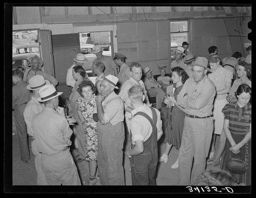 Group of people at 4-H fair at Sublette, Kansas