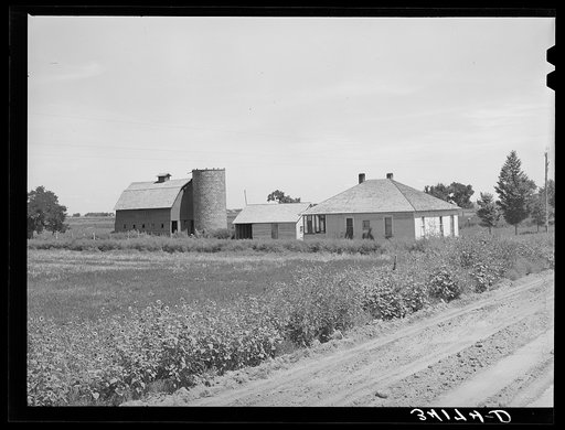 Farmstead on land which owner of the farm, Ernest W. Kirk Jr., FSA (Farm Security Administration) client, rents at present and is contemplating buying, so that he may add these eight acres to those forty which are already cultivated by Mr. Kirk. Mr. Kirk is a very successful FSA client. Near Ordway,