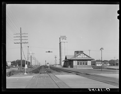 Railroad station at Cimarron, Kansas