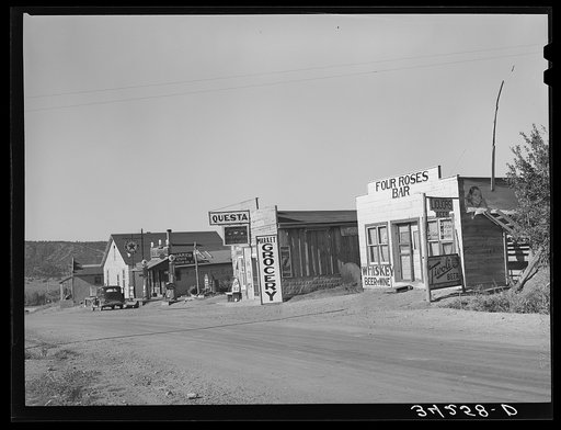 Street scene. Questa, New Mexico