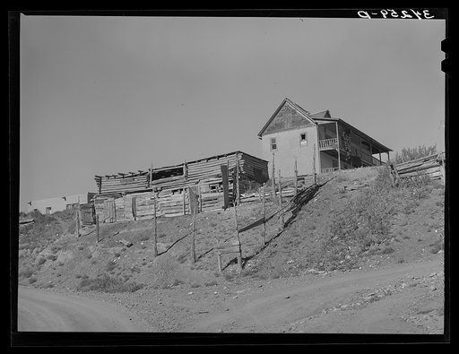 Barn and house. Questa, New Mexico