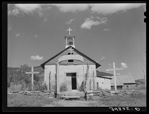 Old church at Holman, New Mexico