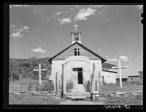 Untitled photo, possibly related to: Old church at Holman, New Mexico