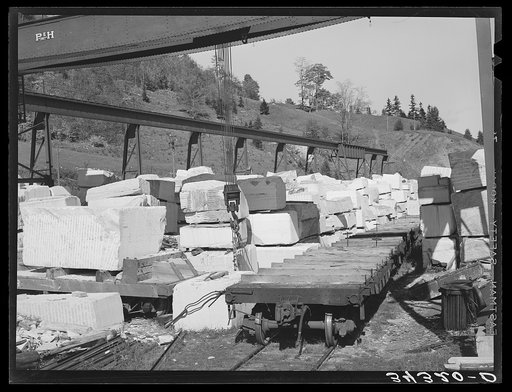 Stone quarry on U.S. 7 near Arlington, Vermont