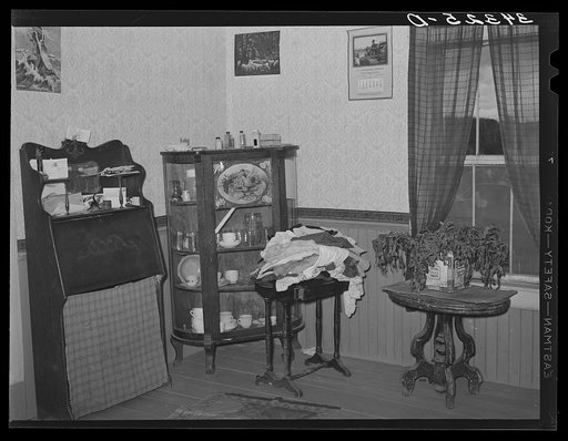 Interior of farm home. Bradford, Vermont, Orange County