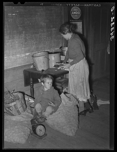 Kitchen in the home of a FSA (Farm Security Administration) borrower near Bradford, Vermont. Orange County