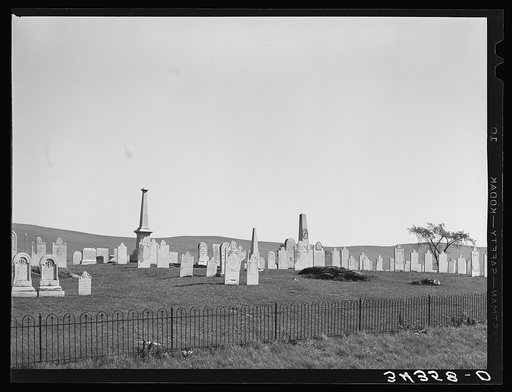 Untitled photo, possibly related to: Graveyard along U.S. No. 7 near Arlington, Vermont