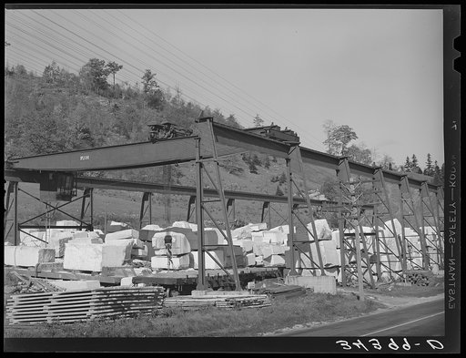 Stone quarry along U.S. No. 7 near Arlington, Vermont