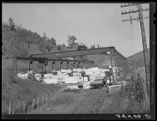 Untitled photo, possibly related to: Stone quarry along U.S. No. 7 near Arlington, Vermont