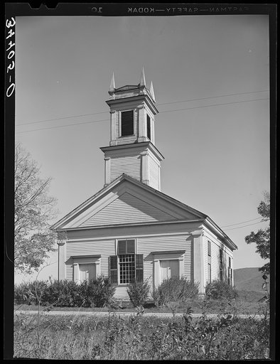 Church along U.S. No. 7 near Arlington, Vermont
