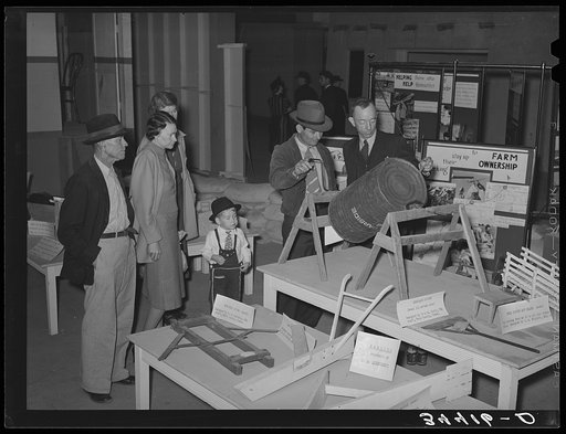 FSA (Farm Security Administration) exhibit at state fair. Dallas, Texas