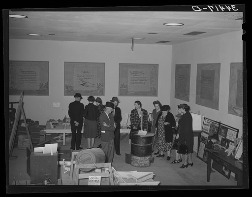 FSA (Farm Security Administration) exhibit at state fair. Dallas, Texas