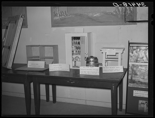 FSA (Farm Security Administration) exhibit at state fair. Dallas, Texas