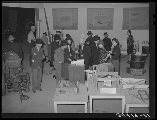 FSA (Farm Security Administration) exhibit at state fair. Dallas, Texas